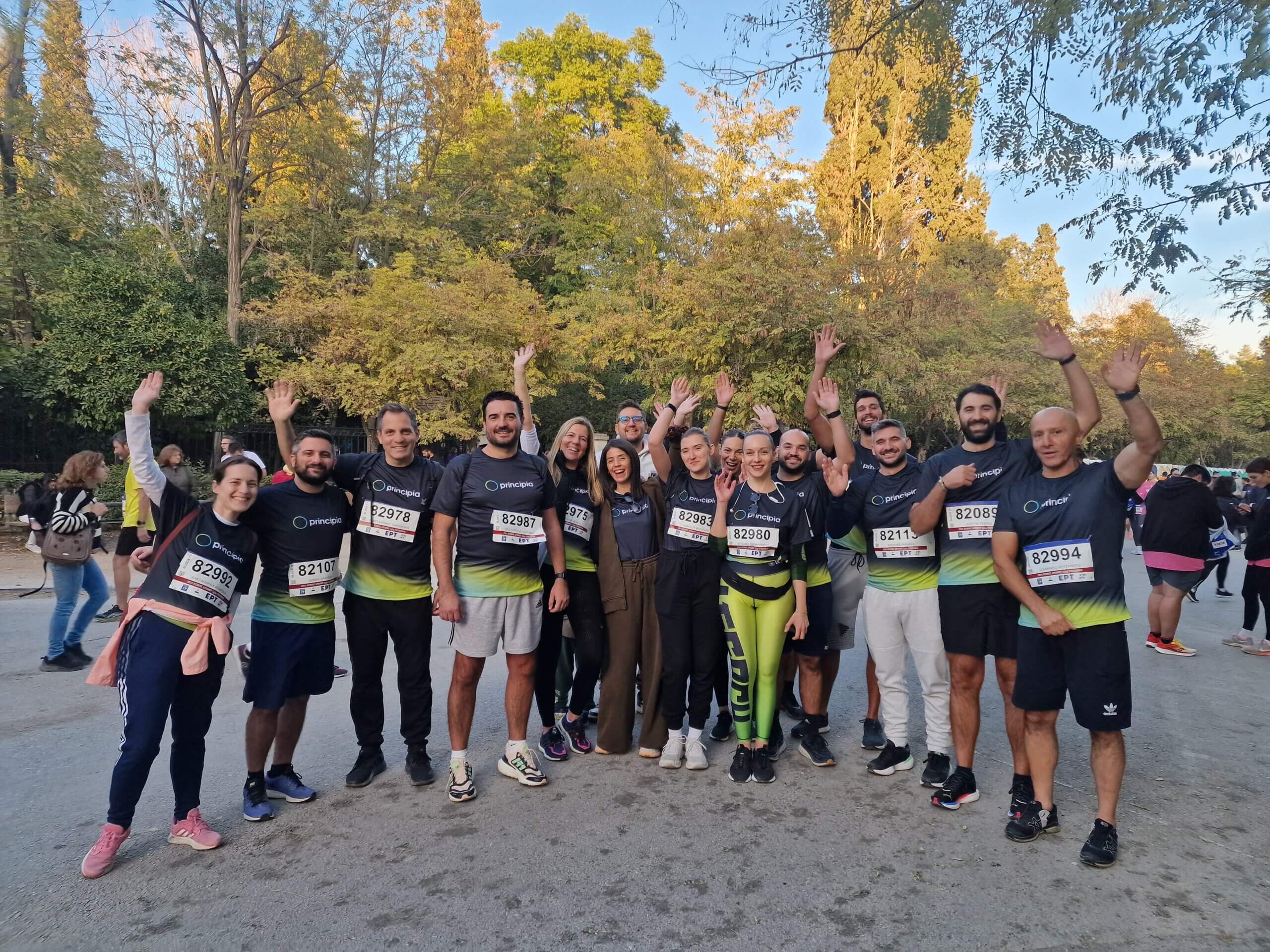 Η Running Team της Principia στον "Αυθεντικό Μαραθώνιο της Αθήνας"